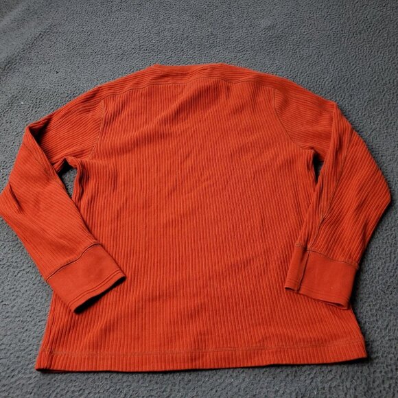 Tommy Hilfiger Ribbed Sweater Orange Mens L Large - Picture 3 of 8